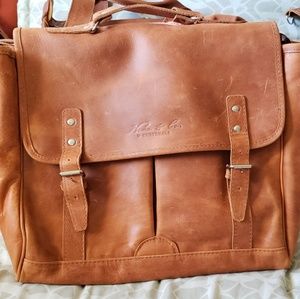 Computer bag all leather